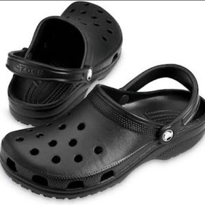 black Crocs, worn once, size M6 W8